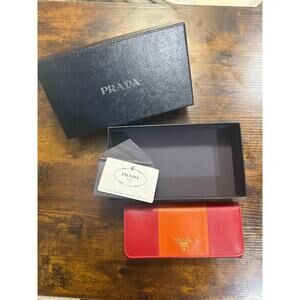 Prada Saffiano Colorblock Wallet on Chain (WOC)